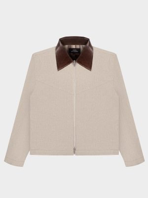 CONTRAST SPLIT JACKET (OAT)