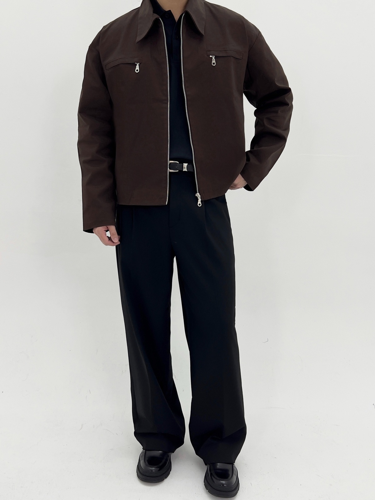 FORM TWILL JACKET (TRUFFLE) - Image 4