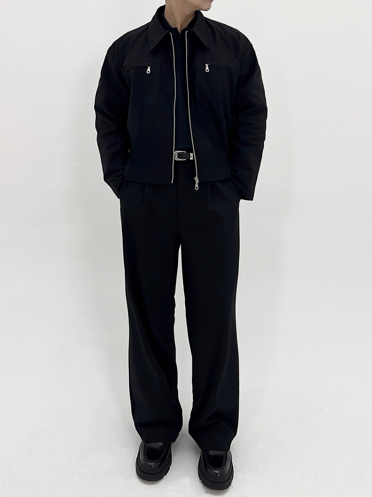 FORM TWILL JACKET (BLACK) - Image 4