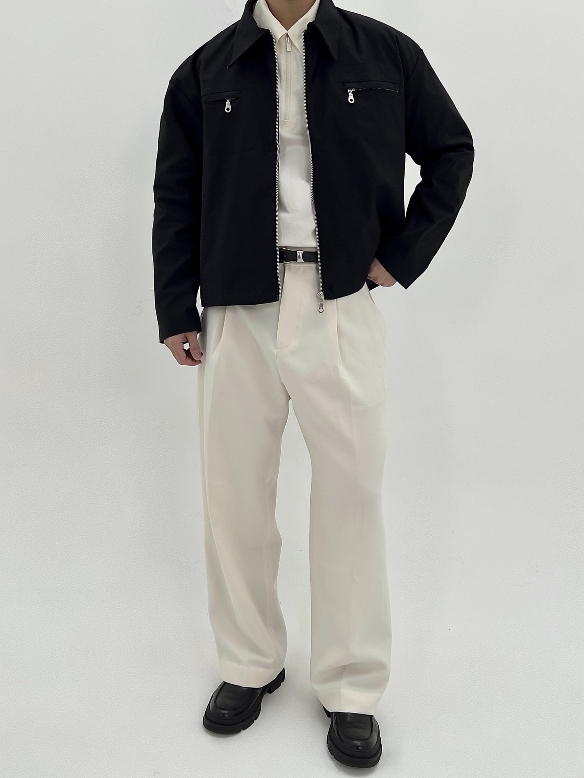 FORM TWILL JACKET (BLACK) - Image 3