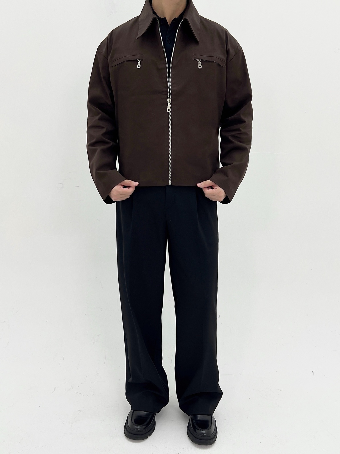 FORM TWILL JACKET (TRUFFLE) - Image 3
