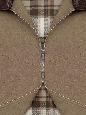 CONTRAST SPLIT JACKET (COFFEE)
