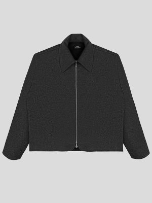 REFINED WOOL JACKET (DARK GREY)