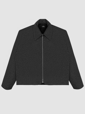 REFINED WOOL JACKET (DARK GREY)