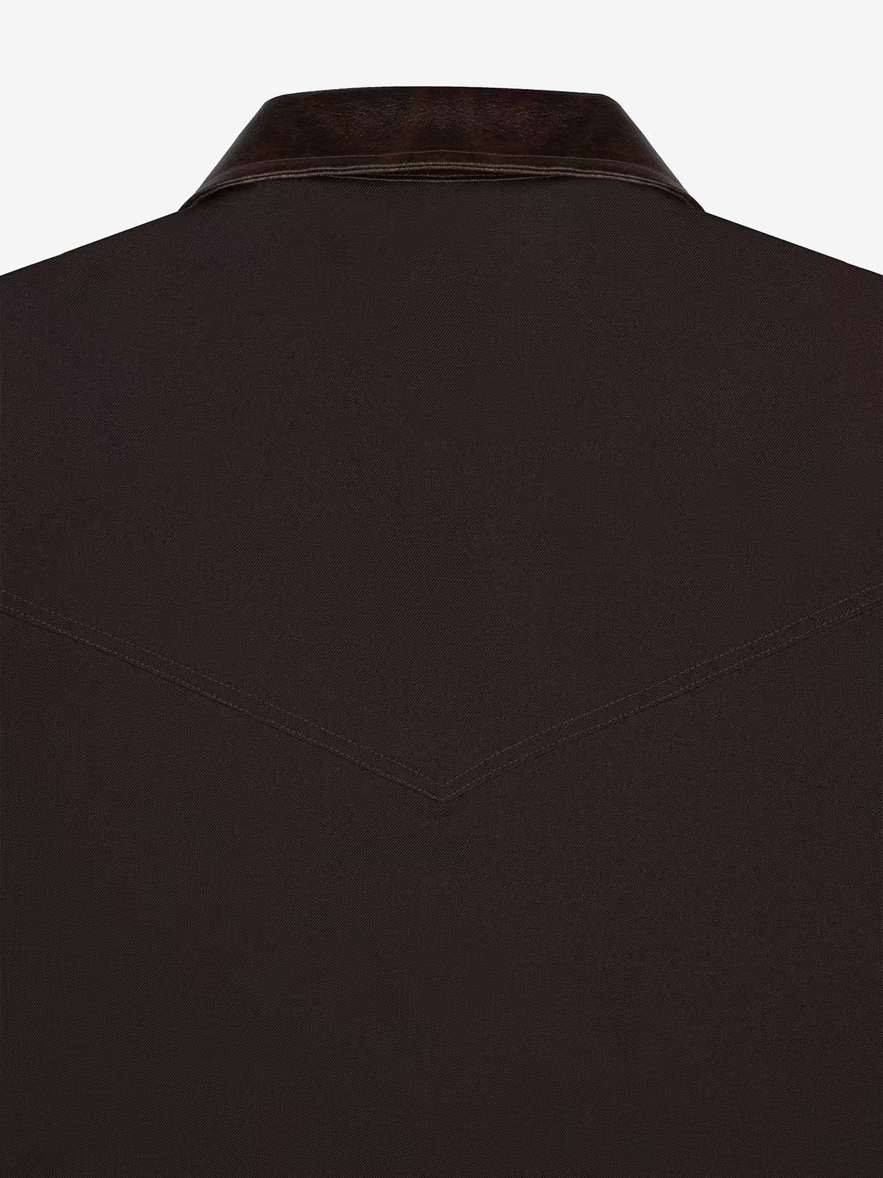 CONTRAST SPLIT JACKET (ESPRESSO) - Image 5