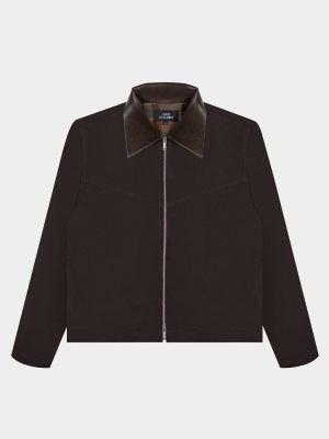 CONTRAST SPLIT JACKET (ESPRESSO)