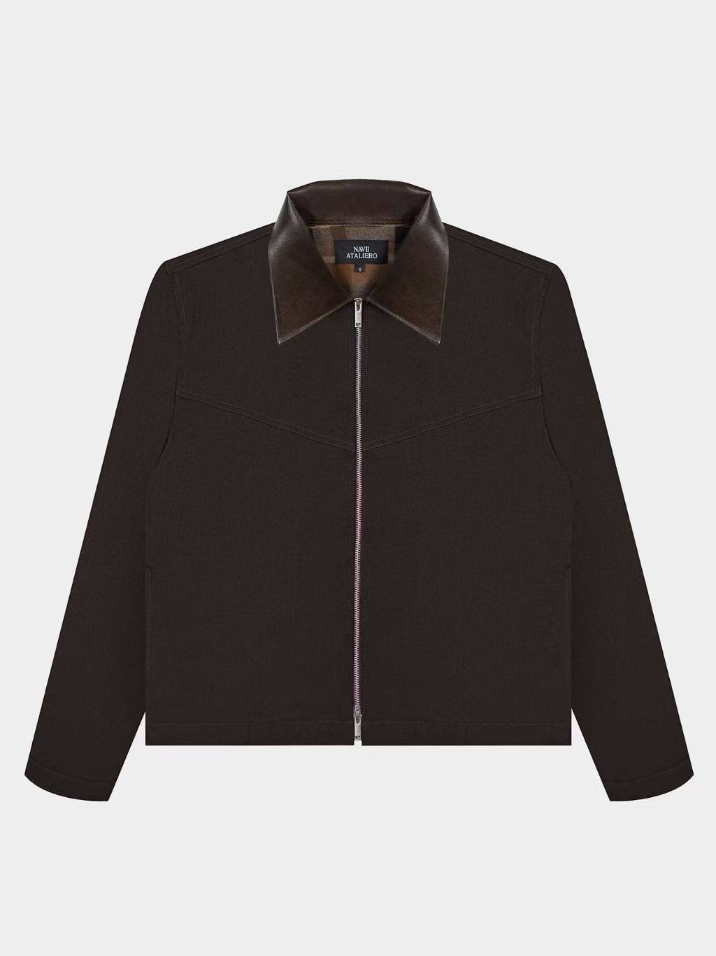 CONTRAST SPLIT JACKET (ESPRESSO)